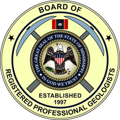 Mississippi State Board of Registered Professional Geologists Mississippi State Board of Registered Professional Geologists logo