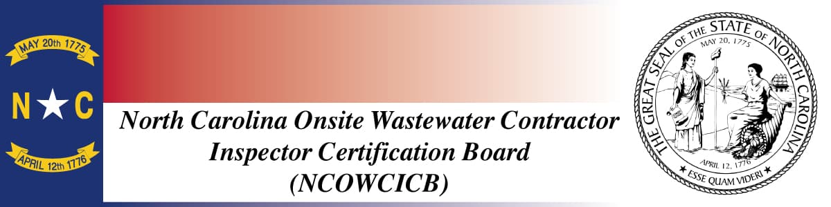 North Carolina On-Site Wastewater Contractors and Inspectors Certification Board North Carolina On-Site Wastewater Contractors and Inspectors Certification Board logo