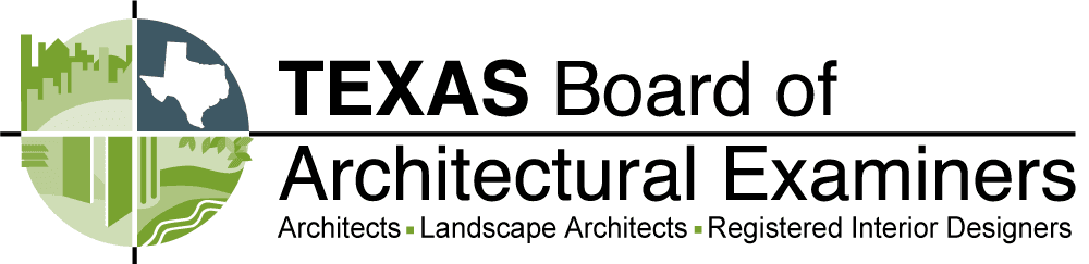 Texas Board of Architectural Examiners Texas Board of Architectural Examiners logo